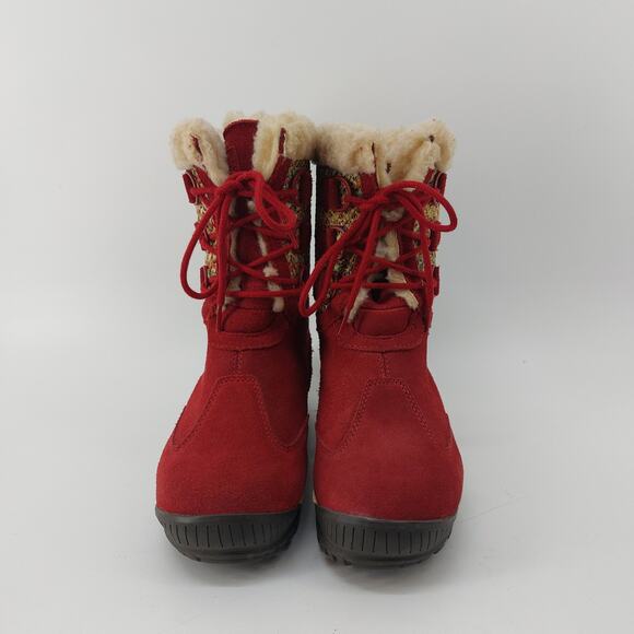 Bearpaw Ophelia Winter Boot Red Boots US 6 Sherpa Women's - Picture 6 of 13